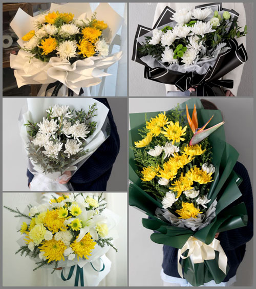 山东济宁邹城市北宿镇小北宿村白事花束代送